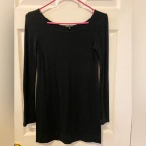 Theory Black Bodycon Long Sleeve Dress